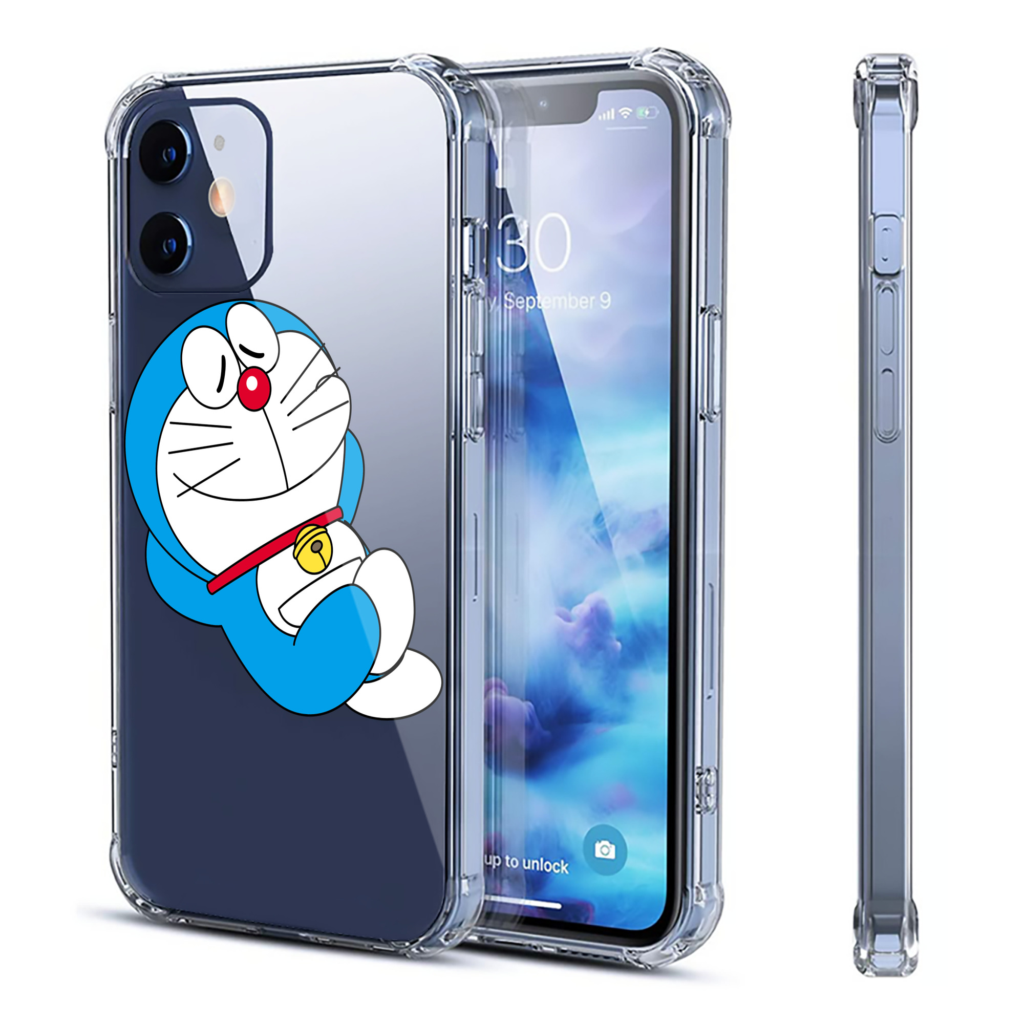 （画像用） ドラえもん Doraemon 【iPhone 12シリーズ対応】透明スマホケース（クリアソフトケース）